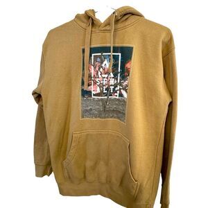 Retro Tan Brown Asphalt Men’s Streetwear Artist Tree Hoodie MINTY
